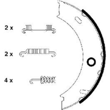 Handbremsbacken Db Sprinte# | 91057900