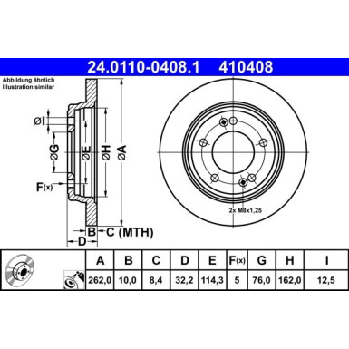 Bremsscheibe | 24.0110-0408.1