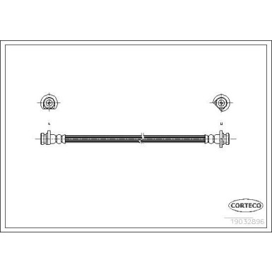 CORTECO Bremsschlauch | 19032986
