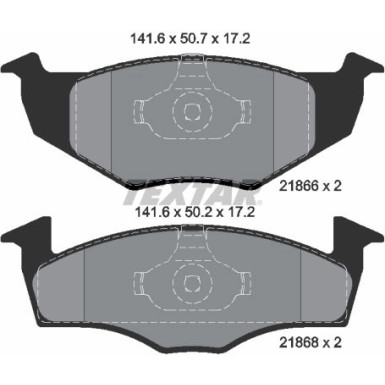 Bremsbelagsatz Vw P. Polo 94-01/Lupo/Fabia 1.2 Disc 239Mm Ohne Sensor | 2186602