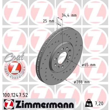 78 481 006 Sport Bremsscheibe VA Sport | AUDI,SEAT,SKODA,VW | 100.1247.52