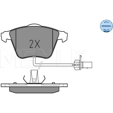 Bremsbelagsatz Vw S. A6 97- Mit Sensor | 025 237 6220/W