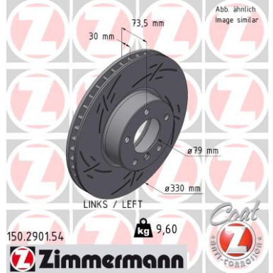 ZIMMERMANN Bremsscheibe | 150.2901.54