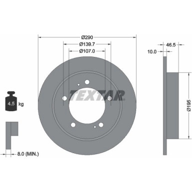 Bremsscheibe Suzuki P. Jimny 98-/Vitara -99 | 92066003