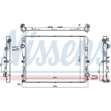 Wasserkühler PKW | Mercedes E-Klasse W213 15 | 606301