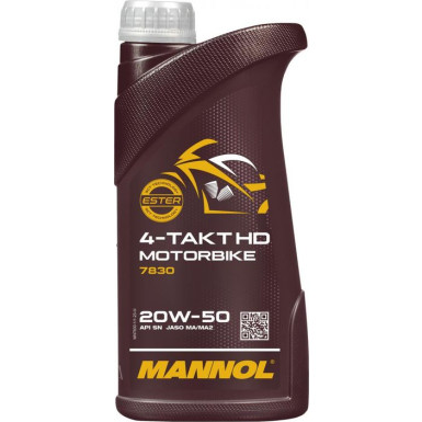 MANNOL 4-Takt Motorbike HD 20W-50 7830 1 Liter | MN7830-1