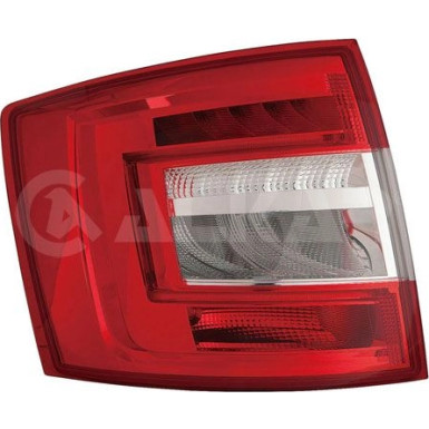 Heckleuchte L O K-PLATTE ROT/WEISS LED TYP VAR | SKODA OCTAVIA KOMBI 3,17-12,19 | 2223569