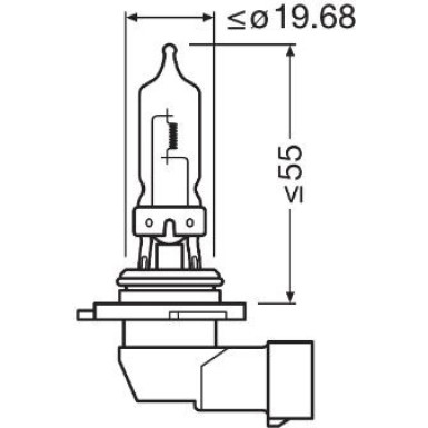 HB3 Osram | 12V 60W P20d CBN HCB | Cool Blue Intense, Duo-Box | 9005CBN-HCB