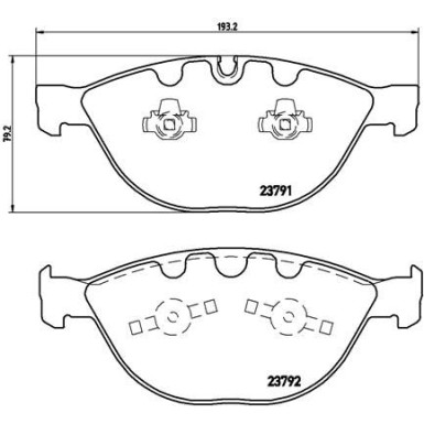 BREMBO Bremsklötze VA | BMW 1, 3, 5, 6, 7 01-10 | P 06 047