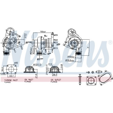 Nissens Turbo | ALFA Mito,LANCIA,FIAT,OPEL 08 | 93424