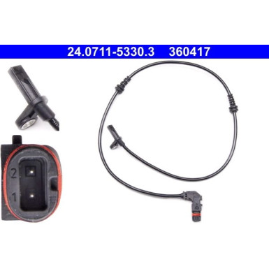 ATE ABS Sensor | 24.0711-5330.3