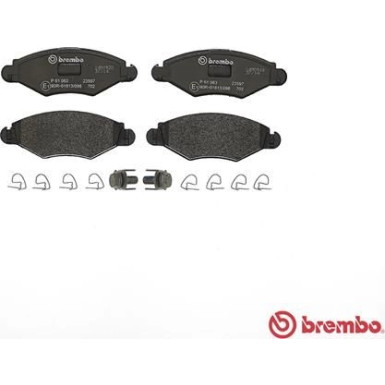 BREMBO Bremsklötze VA | CITROEN Xsara PEUGEOT 206 98-13 | P 61 063