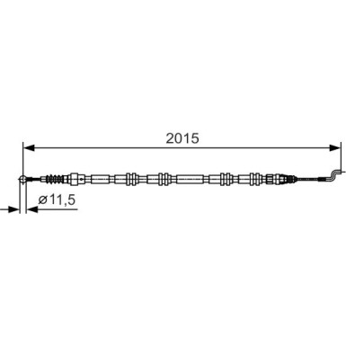 Handbremsseil | VW T5 (langer Radst.) 04 | 1987482017