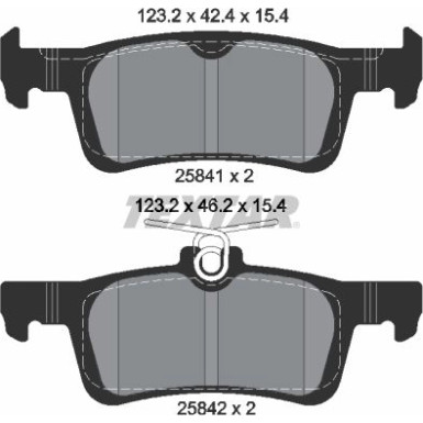 Bremsbelagsatz Peugeot T. 308 13- Für 249Mm Scheiben | 2584101