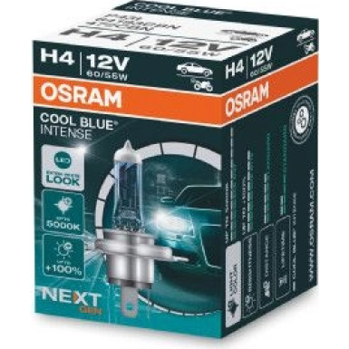 H4 Osram | 12V 60/55W P43t CBN | Cool Blue Intense, Faltschachtel | 64193CBN