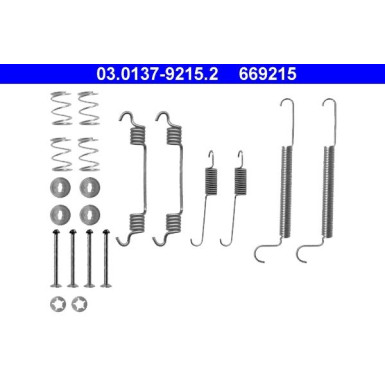 Zubehörsatz, Bremsbacken | 03.0137-9215.2