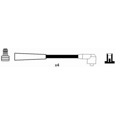 RC-FD1205 NGK | Zündkabelsatz | FORD KA (RB_) 1.3 i,6.98-11.08 | 2584