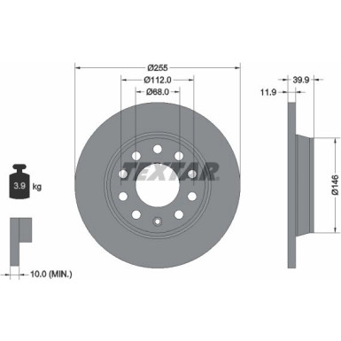 Bremsscheibe Vw T. A4 1.6-3 | 92106303