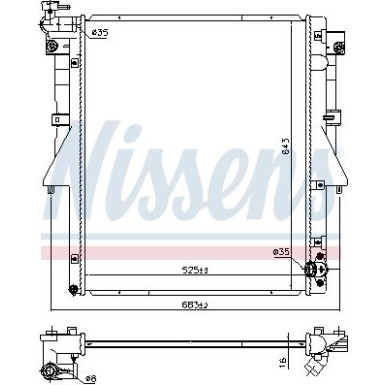 Wasserkühler PKW | Mitsubishi L200 15 | 606549