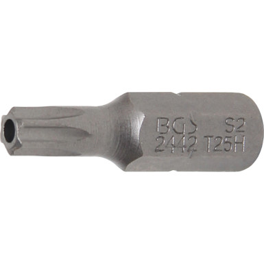 BGS Bit | Länge 25 mm | Antrieb Außensechskant 6,3 mm (1/4"""") | T-Profil (für Torx) mit Bohrung T25 | 2442