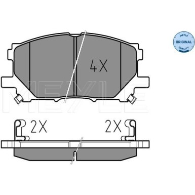 Bremsbelagsatz Toyota P. Lexus Rx300 03 | 252398916