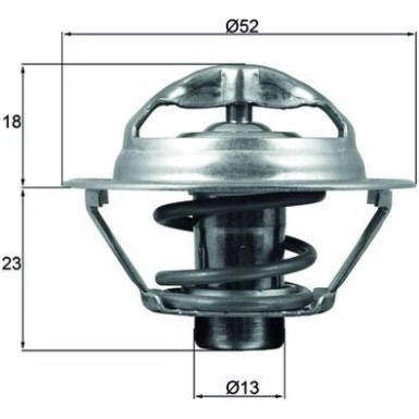 Thermostateinsatz mit Dichtung | RENAULT Clio/Megane 05 | TX 175 95D