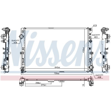 Wasserkühler PKW | Mercedes C-Klasse 14 | 627029