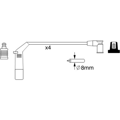 Zündleitungssatz | Diverse | 0 986 357 267