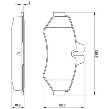 Bremsklötze | MERCEDES,VW,STEYR | 0 986 424 516