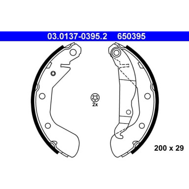 Bremsbackensatz | 03.0137-0395.2