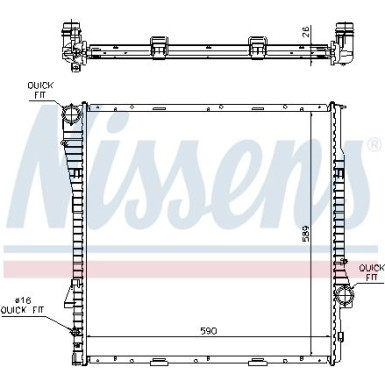 Wasserkühler PKW | BMW X5 3.0/4.4i/3.0D 135-210kW 00 | 60788A