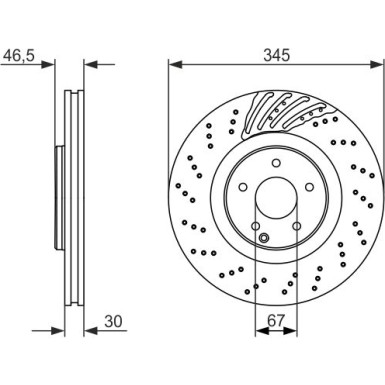 Bremsscheibe VA | MERCEDES W203,R171 01 | 0 986 479 651