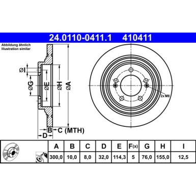 Bremsscheibe | 24.0110-0411.1