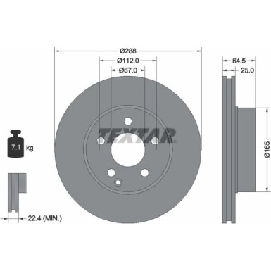 Bremsscheibe Db P. W204 07 | 92159603