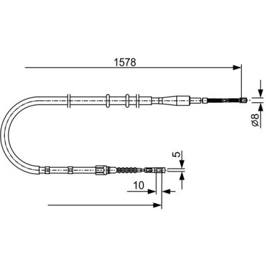 Handbremsseil | AUDI 80 91 | 1987477884