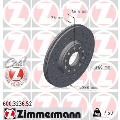 17 481 047 Sport Bremsscheibe VA Sport | VW Passat,SKODA Superb 96 | 600.3236.52