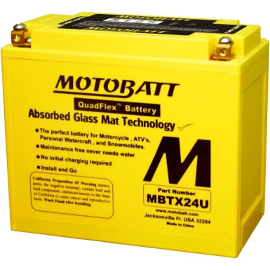 Motorrad Batterie 12V 25Ah/300A P+ (Abmessungen: 2015X87X162/176) | MBTX24U