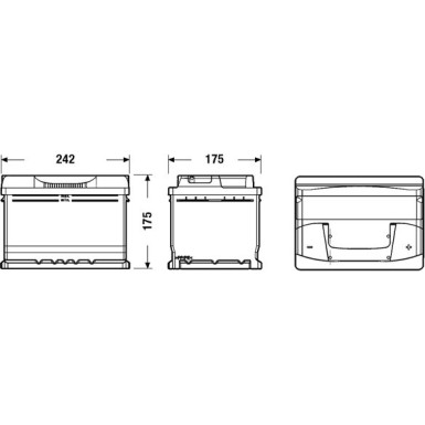 EXIDE Starterbatterie | EB602