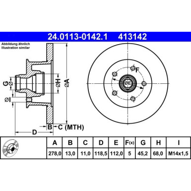 Bremsscheibe | 24.0113-0142.1