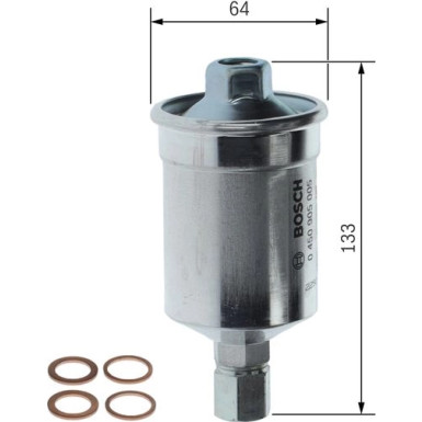 Kraftstofffilter | ALFA,FIAT,LANCIA,VW,SAAB | 0 450 905 005