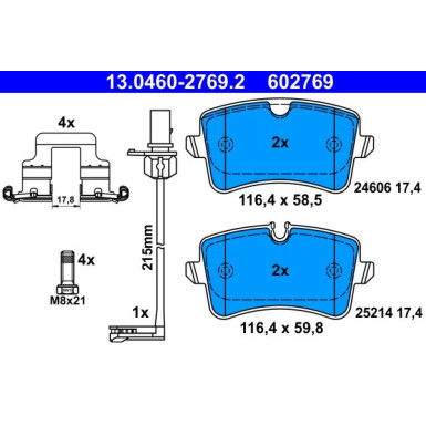 Bremsbelagsatz Audi T. A6/A7 11 | 13.0460-2769.2