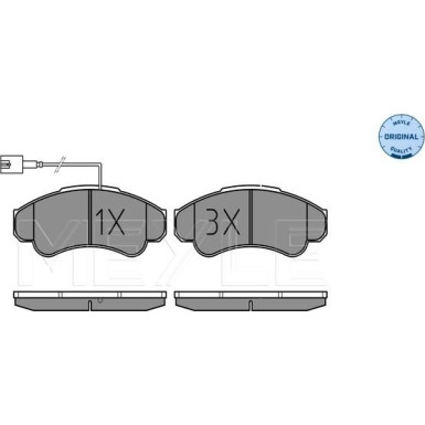 Bremsbelagsatz Fiat P. Ducato 02- Mit Sensor | 025 239 1919/W