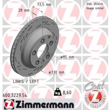 ZIMMERMANN Bremsscheibe | 600.3229.54