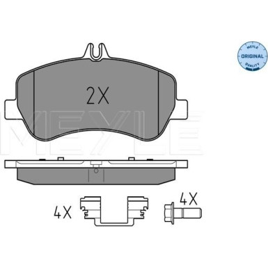 Bremsbelagsatz Db P. X204 Glk220-350 08 | 252486720