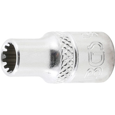 BGS Steckschlüssel-Einsatz Gear Lock | Antrieb Innenvierkant 6,3 mm (1/4"""") | SW 5,5 mm | 10102