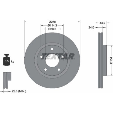 Bremsscheibe Nissan P. Juke 10 | 92232203