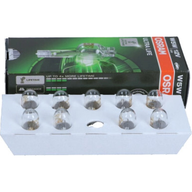 W5W Osram | 12V 5W W2,1X9,5D UL | GLASSOCKEL Ultra Life | 2825ULT