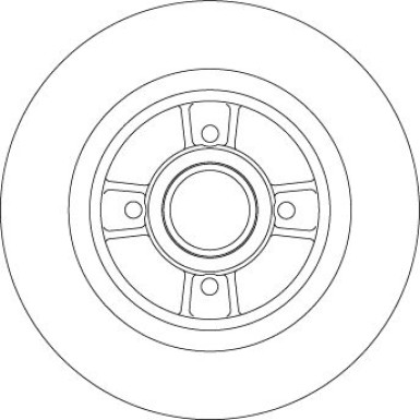 Bremsscheibe Renault T. Megane/Scenic 1.4-2.0 97-03 | DF4272BS