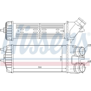 Ladeluftkühler PKW | PEUGEOT PARTNER 1.6 HDI 02 | 96550