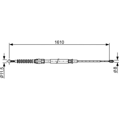 Handbremsseil | VW Touran 2.0 07 | 1987482326